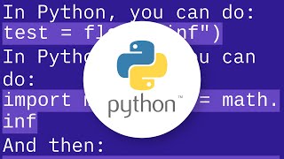 How can I represent an infinite number in Python?