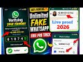 How to Create a Fake WhatsApp 2026_How to create unlimited fake WhatsApp account
