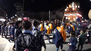 上新町の山車　千葉銀行前で手踊り披露！　佐原の大祭　秋祭り2018　最終日00033