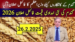 Wheat Support Price 2025 / گندم کی نئی امدادی قیمت فائنل اعلان 2025