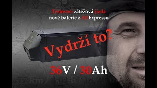 Dojezd elektrokola - test baterie 36V/30Ah z AliExpress na elektrokolo Leader Fox. Vydrží to?