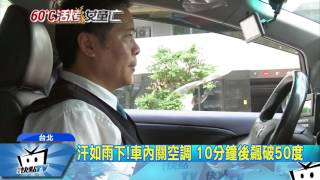 20170805中天新聞　汗如雨下！車內關空調　10分鐘後飆破50度