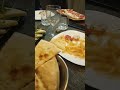 la cena in un ristorante italiana con i miei colleghi italiani.