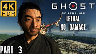 Ghost of Tsushima Walkthrough | Part 3 | Lethal No Damage | Act 1: The Tale of Sensei Ishikawa
