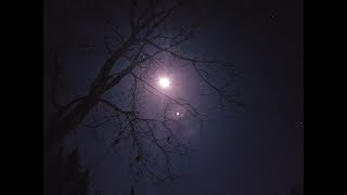 A frigid night at the cabin under the Wolf Moon