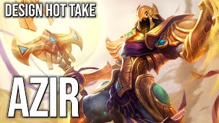 Azir is derivative, but in a good way || design hot take [CC] #shorts