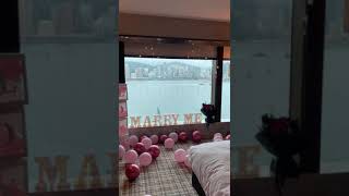 求婚氣球佈置粉色主題浪漫驚喜party marry me房間套餐balloons decoration party staycation