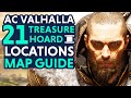 All 21 Treasure Hoard Map Locations & Solutions - Assassin's Creed Valhalla Treasure (AC Valhalla)