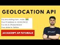 Javascript geolocation API tutorial  | Get users location and display on website | ipgeolocation.io