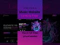 Music Website Using HTML & CSS | Step by Step Tutorial | Fast Code
