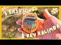 8 Key Kalimba Easy Beginner Songs Tutorial