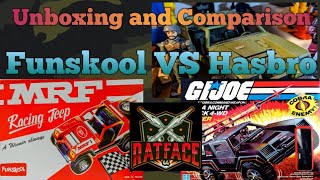 Funskool Jeep VS Hasbro G.i. Joe Stinger/Vamp Comparison and unboxing!