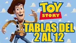 Tablas de multiplicar del 2 al 12 | con Woody Toy Story 4 | Aprende las tablas de multiplicar