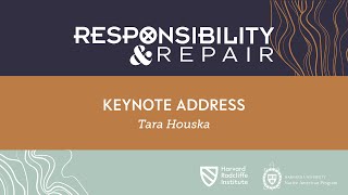 Responsibility and Repair | Keynote Address