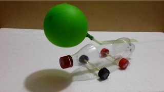 Air craft car with balloon and straw - Plastic Bottle Experiment