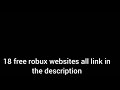 18 FREE ROBUX WEBSITES THAT GIVE ROBUX