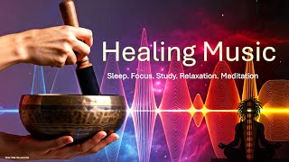 Healing Music: Tibetan Singing Bowls \u0026 White Noise for Sleep, Focus, Study, Relaxation, \u0026 Meditation