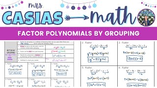 Factoring Polynomials by Grouping 4 Terms | Algebra 1 Lesson