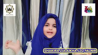 ZEE QUE |Eid wishes| Baby Shakira zulaikha LZQ Falnir |Asswuffa ZAHRATUL QUR AN FALNIR