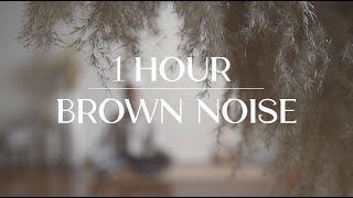 1 Hour BROWN NOISE 💭 for FOCUS, SLEEP, AND COMFORT ✨ *no music*