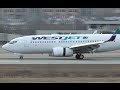 WestJet Boeing 737-700 Landing at YLW