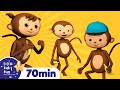 Five Little Monkeys Jumping On The Bed + More | Nursery Rhymes for Babies by LittleBabyBum