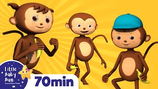 Five Little Monkeys Jumping On The Bed + More | Nursery Rhymes for Babies by LittleBabyBum
