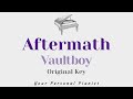 Aftermath - Vaultboy (Original Key Karaoke) - Piano Instrumental Cover with Lyrics