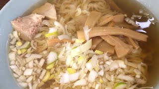 純手打ラーメン 近江や　大盛り純手打ラーメンと餃子　#shorts