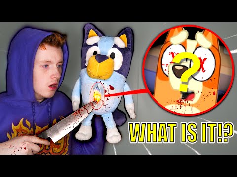 Do Not CUT OPEN BLUEY DOLL AT 3AM!! *I Found Something Inside*
