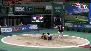 2021문경민속씨름리그 왕중왕전 태백급 1조 16강 박종길 vs 정철우 2라운드 20211215