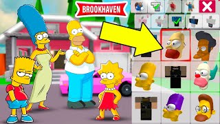 ATUALIZOU PEGUE AGORA OS MELHORES ID DOS SIMPSONS NO BROOKHAVEN