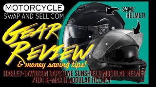 Harley-Davidson Capstone Modular Helmet - HJC IS Max 2 Modular Helmet Review - Pinlock insert how to