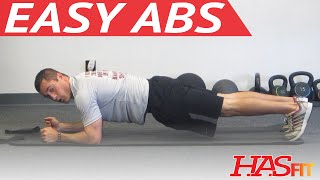 Easy Abs Workout for Beginners - HASfit 5 Minute Quick Abs - Easy Stomach Abdominal Exercises