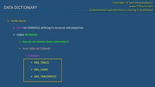 31 Oracle SQL Developer Tutorial For Beginners 30 DBA Info Data Dictionary