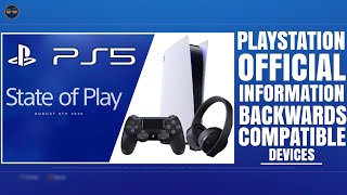 PLAYSTATION 5 ( PS5 ) - PS5  INFORMATION ON BACKWARDS COMPATIBLE DEVICES ! / PS5