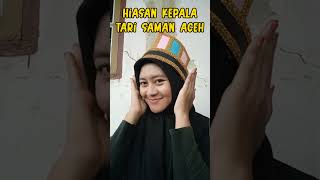 Hiasan Kepala Tari Saman Aceh #shorts #tutorial #diy #hiasankepala #tarisamanaceh