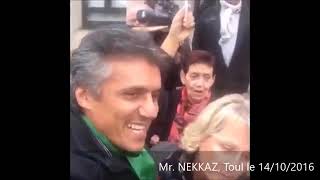 Rachid NEKKAZ رشيد نكاز تصرف الرجال مع وزيرة فرنسية بهدلها