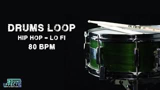 FREE DRUMS LOOP - Hip Hop / Lo-Fi - 80 BPM 🥁