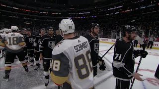 Golden Knights & Kings shake hands after four close games