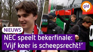 NEC-spelers onthaald door supporters: 'Dit hebben ze verdiend'