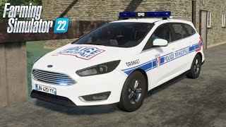 FS22 - 2014 Ford Focus SW - POLICE Car Mod for Farming Simulator 2022 ROLEPLAY Download