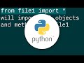 Importing variables from another file?