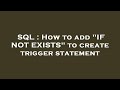 SQL : How to add 