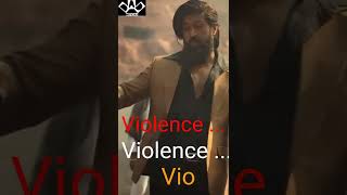 violence violence violence l KGF 2 Dialogues l Yash l Rocky bhai l #KGFChapter2 l #shorts