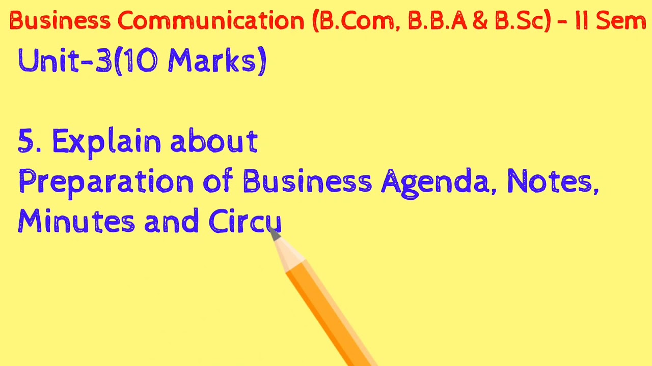 II Semester B.B.A. - Business Communication - IMP List - 2021 - - YouTube