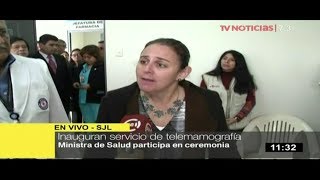 Ministra García inaugura servicio de Telemamografía en hospital de SJL