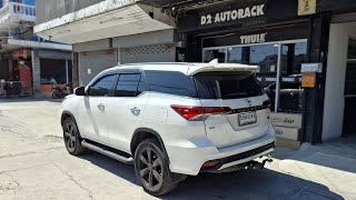 คานลากเรือ Toyota Fortuner ติดตั้ง ชุดลาก ตรงรุ่น ลากเรือ ลากเจ็ทสกี ไม่ต้องเจาะรถ พร้อมระบบไฟ 7 pin