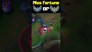 Silver Miss Fortune vs. Challenger Miss Fortune Part 1 - League of Legends #shorts