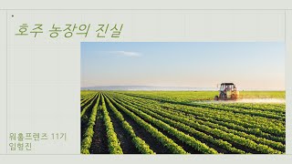 호주 농장의 진실(feat. 직접 컨택 팁)